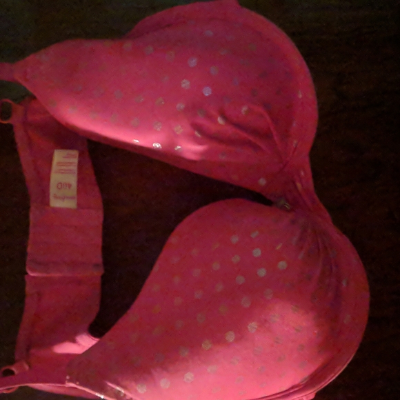 Bra 40d pink with silver polka dots.underwire. NWOT - Picture 4 of 10